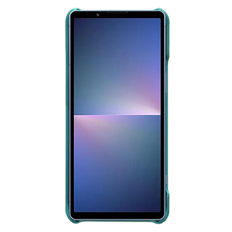 For Sony Xperia 5 V PU Leather + PC Phone Case Anti-Scratch Calf Texture Phone Cover - Green