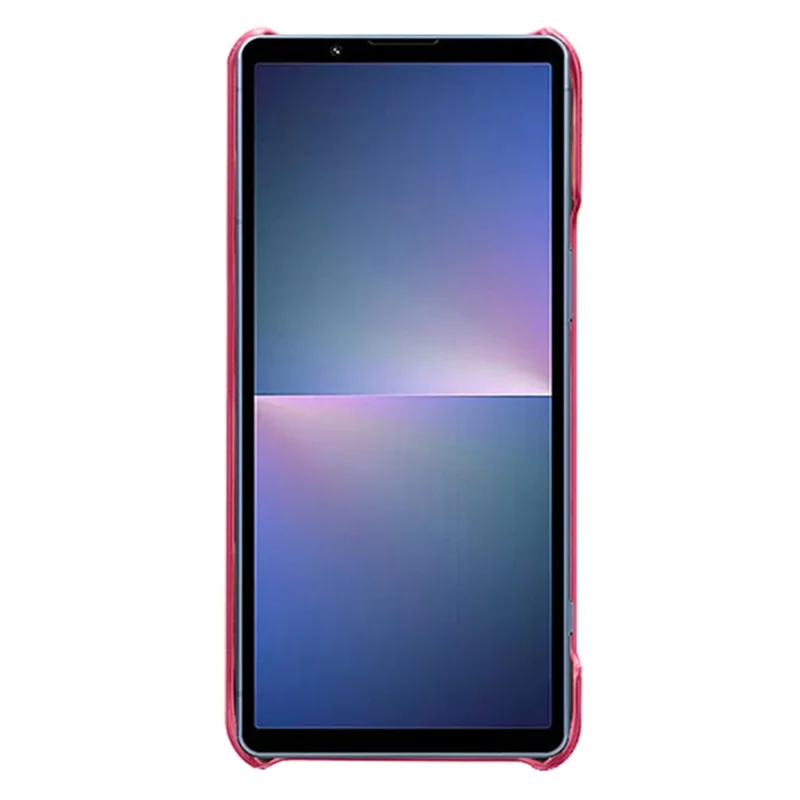 For Sony Xperia 5 V PU Leather + PC Phone Case Anti-Scratch Dual Card Slots Cell Phone Cover - Rose