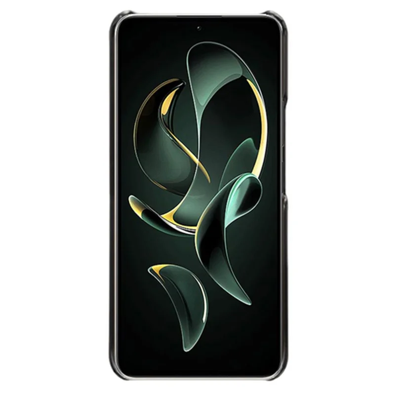 Para Xiaomi Redmi K60 Ultra / 13T / 13T Pro Smartphone Cover Ranuras para Tarjetas Dobles Cubierta de PC Revestida de Cuero PU Estuche Protector - Negro
