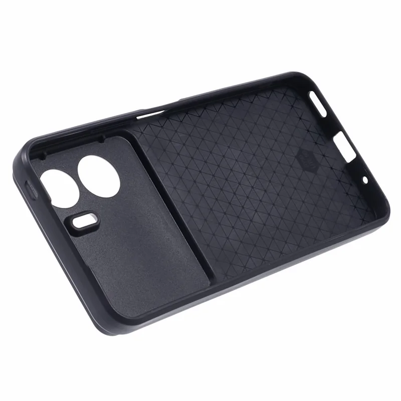 For Honor 90 Lite 5G Slide Lens Protection Phone Case PC+TPU Ring Kickstand Cover - Black