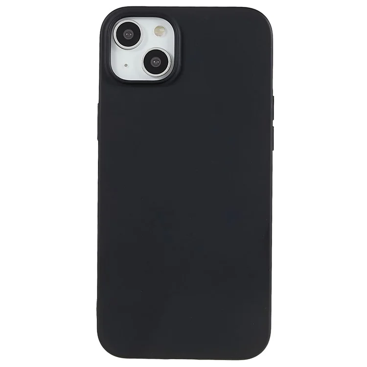 Per iPhone 15 Plus TPU Back Shell, Antifingerstampo Matte Protective Cover Phone Case - Nero