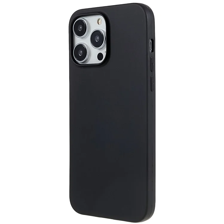 Pour iPhone 15 Pro TPU Back Shell Drop Protection Matte Protective Cover Phone Case - Noir