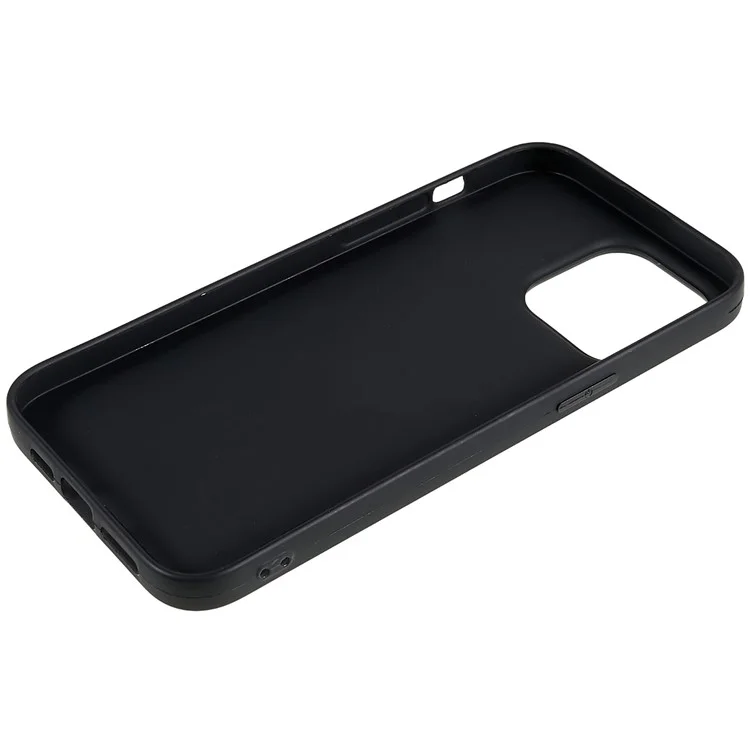 Für iPhone 15 Pro Max TPU Rückschale Sturzsicherer matter Schutzcover Handyhülle - Schwarz
