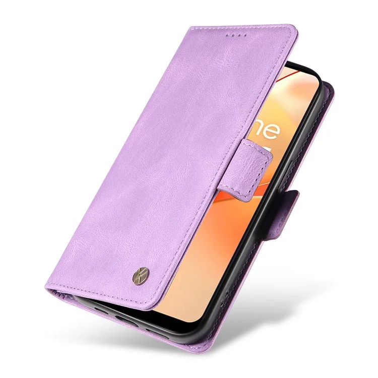 Étui portefeuille YIKATU YK-005 en cuir PU pour Realme C31 - Peau de contact Flip Stand Cover - Violet