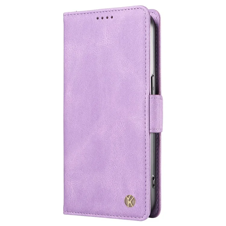 Étui portefeuille YIKATU YK-005 en cuir PU pour Realme C31 - Peau de contact Flip Stand Cover - Violet