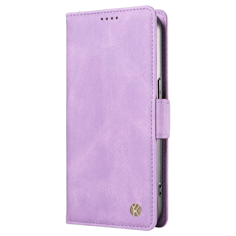 YIKATU YK-005 Flip Wallet Case for Xiaomi Redmi Note 12 Pro 5G / Note 12 Pro Speed 5G / Poco X5 5G , Skin-touch PU Leather Stand Phone Cover - Purple