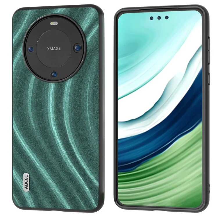 ABEEL Milky Way Series per Huawei Mate 60 Pro Slim Phone Case Custodia in pelle PU + PC + TPU - Verde