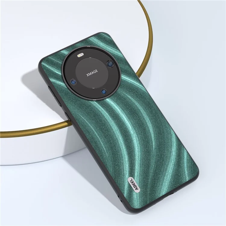 ABEEL Milky Way Series per Huawei Mate 60 Pro Slim Phone Case Custodia in pelle PU + PC + TPU - Verde