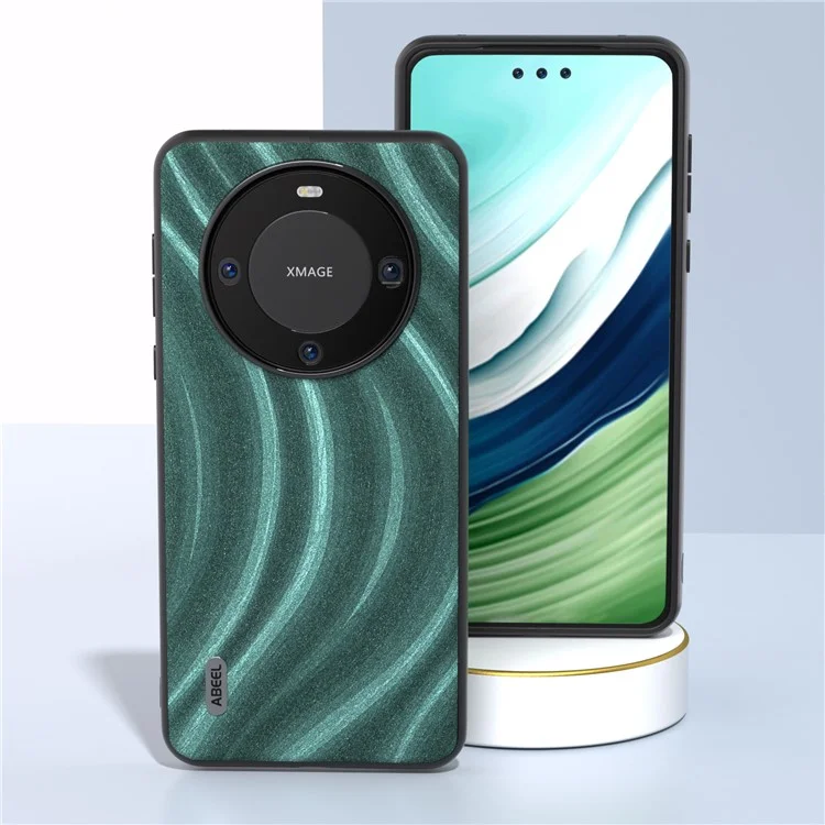 ABEEL Milky Way Series per Huawei Mate 60 Pro Slim Phone Case Custodia in pelle PU + PC + TPU - Verde