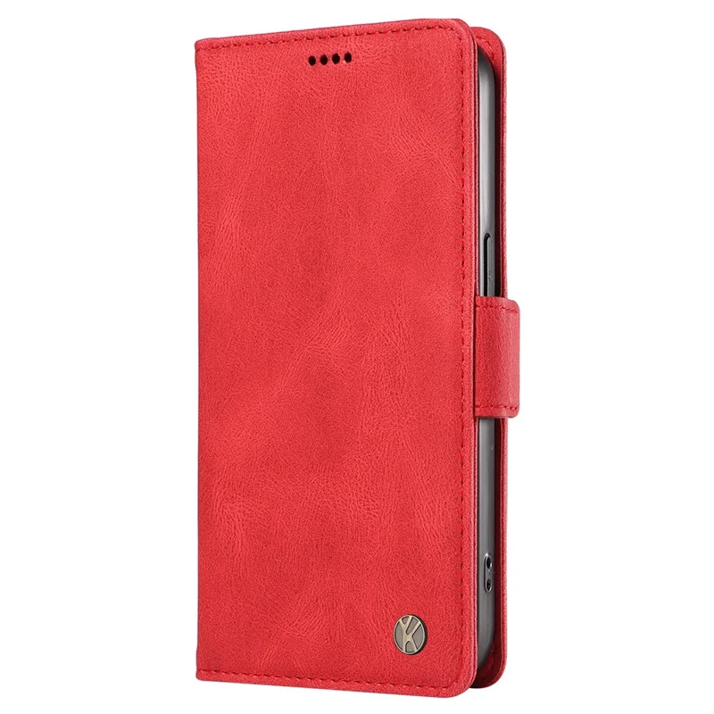 YIKATU YK-005 For Google Pixel 8 PU Leather Wallet Case Stand Shell Skin-touch Phone Cover - Red