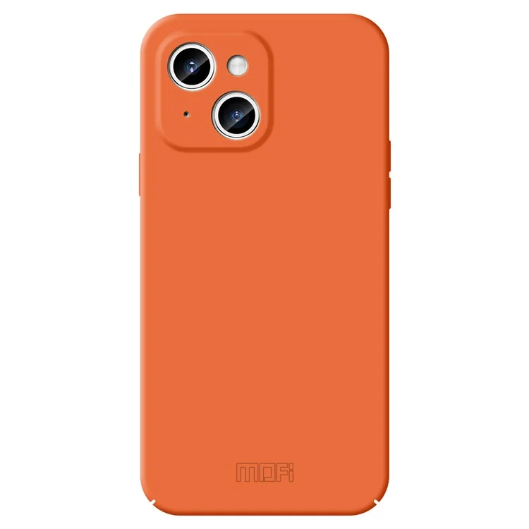 Чехол для телефона MOFI JK Qin Series Skin-Touch для iPhone 15 Plus, противоударный, матовый, из акрила+TPU, оранжевый
