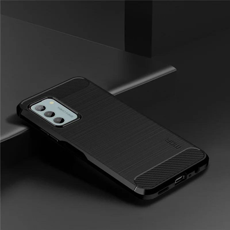 MOFI JK TPU Series-1 Brushed TPU Case for Nokia G42 Carbon Fiber Texture Phone Cover - Black