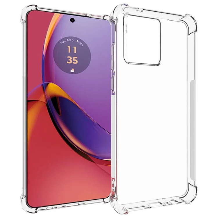 For Motorola Moto G84 5G Phone Cover Four Corners Anti-drop Transparent TPU Cellphone Case