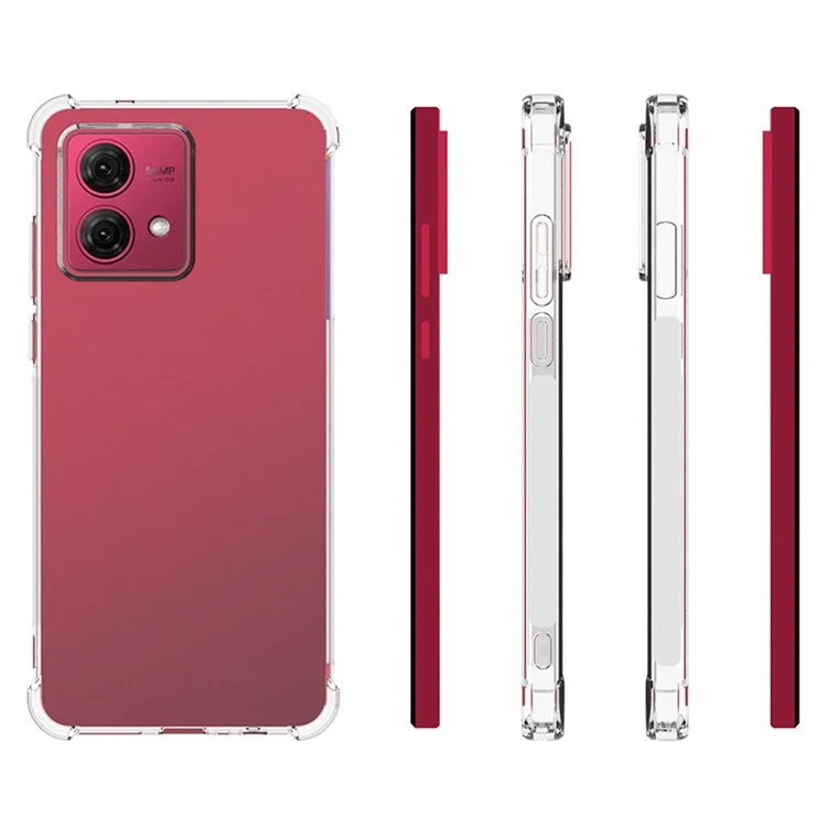 For Motorola Moto G84 5G Phone Cover Four Corners Anti-drop Transparent TPU Cellphone Case