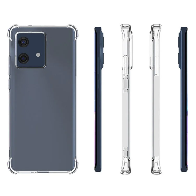 Для Motorola Edge 40 Neo 5G Чехол для телефона с защитой от ударов в четырех углах, прозрачный TPU чехол для сотового телефона