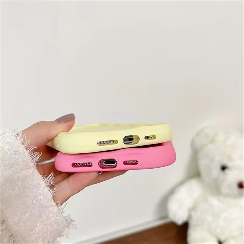 Para Iphone 12 Pro Máximo de 6,7 Polegadas, Absorção de Choque, Cobertura de Telefone Emborrachada Candy Candy Soft TPU Case - Bebê Azul