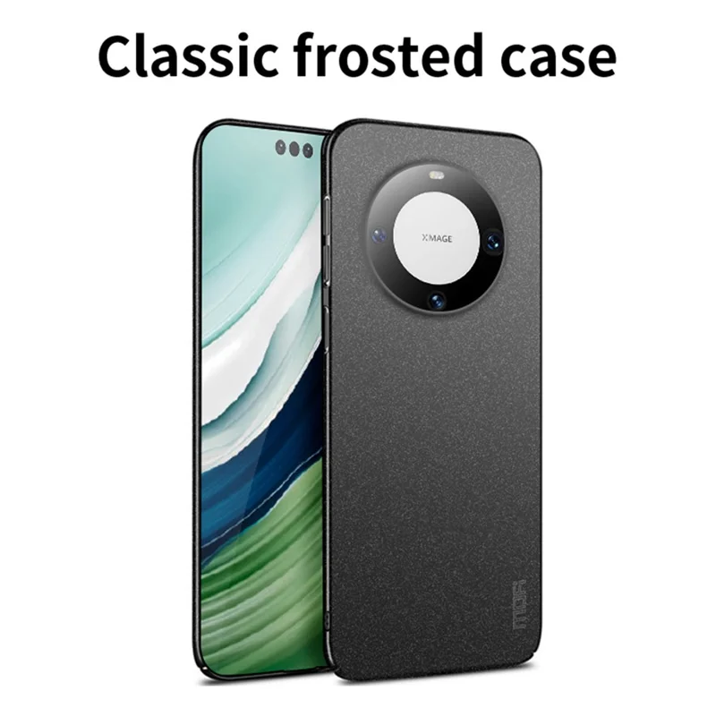 MOFI Shield Matte Series für Huawei Mate 60 Pro Hardcase PC-Handyhülle Anti-Fingerabdrücke Handyhülle - Schwarz