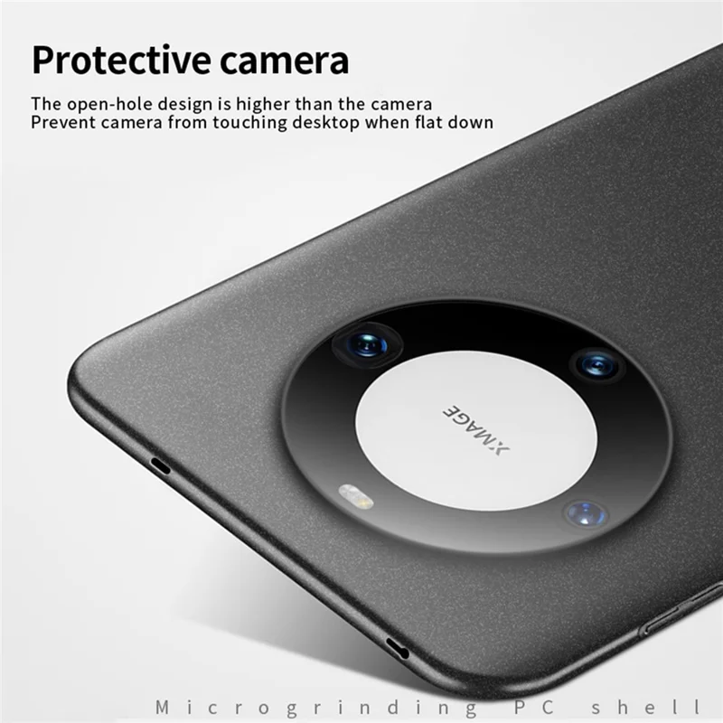 MOFI Shield Matte Series for Huawei Mate 60 Pro Hard PC Phone Case Anti-fingerprint Phone Cover - Grey