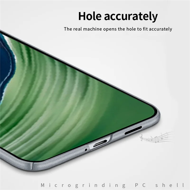 MOFI Shield Matte Series for Huawei Mate 60 Pro Hard PC Phone Case Anti-fingerprint Phone Cover - Grey