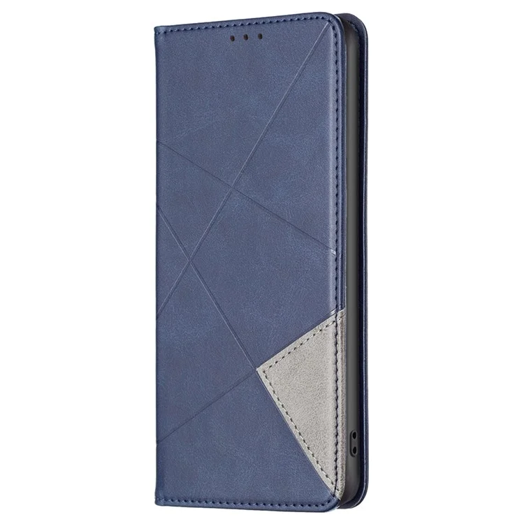 Para Huawei Mate 60 Porta-Cartão Capa de Couro Impressa Suporte de Linha de Telefone Folio Flip Cover - Azul