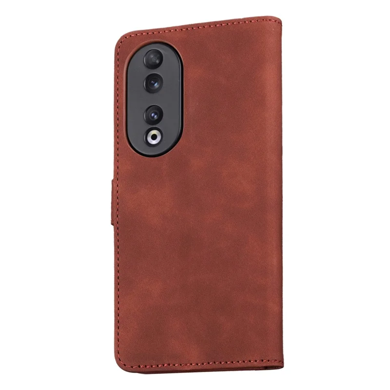 AZNS For Honor 90 Krasbestendig PU Leer Case met Stand en Portemonnee Hoesje voor Mobiele Telefoon - Bruin