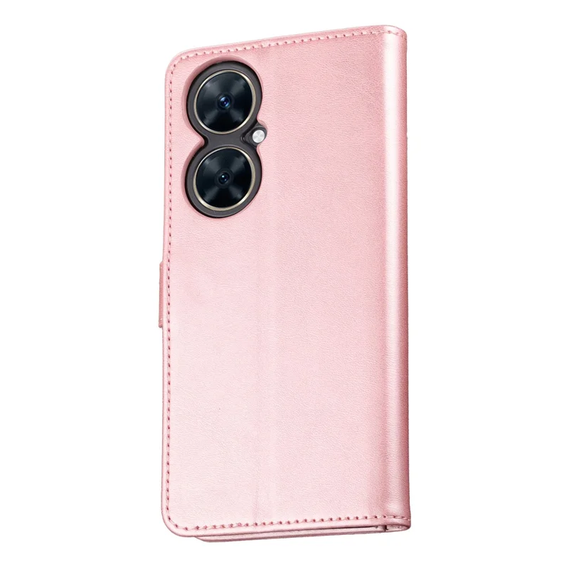 AZNS For Huawei nova 11i Shockproof Folio Flip PU Leather Case Stand Wallet Phone Cover - Rose Gold