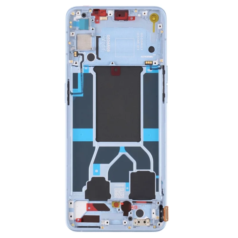 For Oppo Reno6 5G Grade C OLED Screen and Digitizer Assembly + Frame Repair Part (without Logo) - Blue