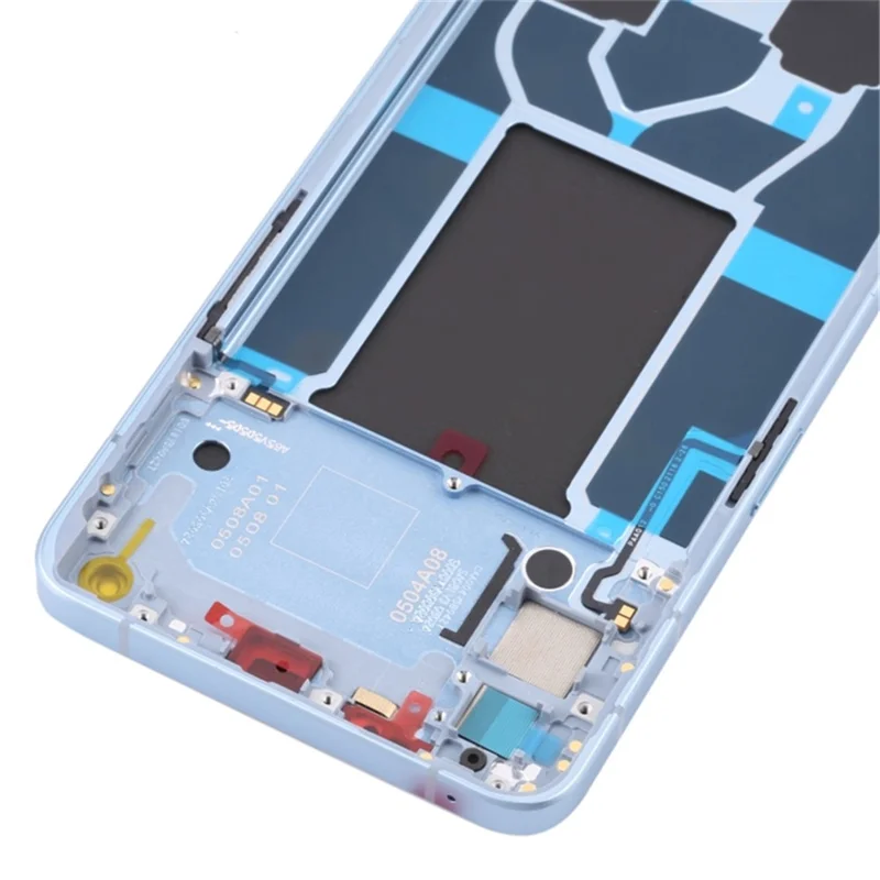 For Oppo Reno6 5G Grade C OLED Screen and Digitizer Assembly + Frame Repair Part (without Logo) - Blue