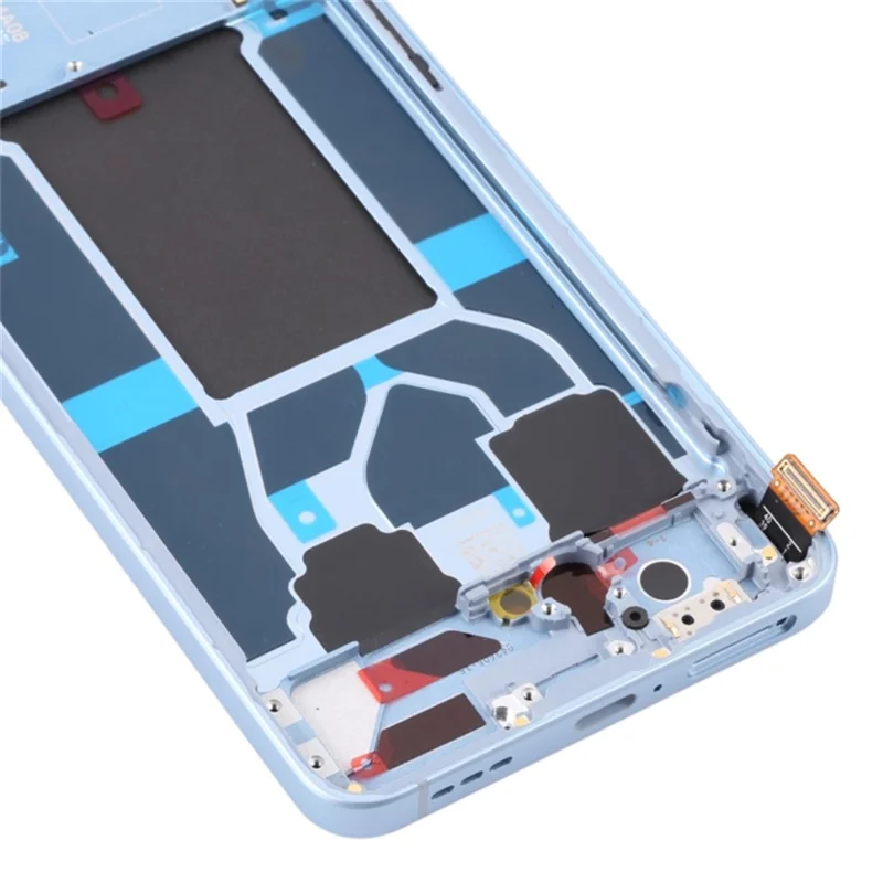 For Oppo Reno6 5G Grade C OLED Screen and Digitizer Assembly + Frame Repair Part (without Logo) - Blue