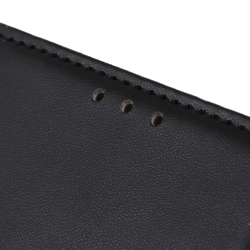For Huawei Mate 60 Pro PU Leather Wallet Phone Cover Textured Flip Stand Smartphone Case - Black