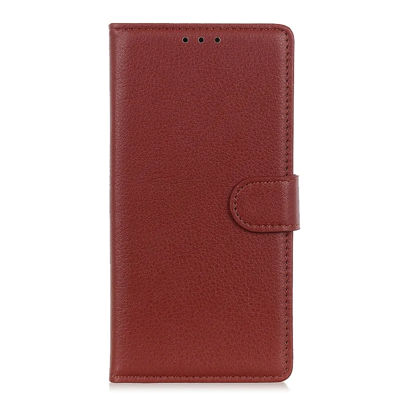 For Huawei Mate 60 Pro Litchi Texture PU Leather Wallet Case Support Stand Phone Cover - Brown