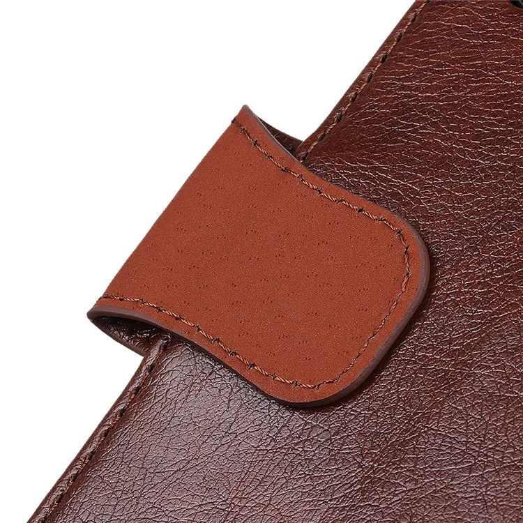 Per Huawei Mate 60 Custodia in pelle anti-caduta split Nappa Texture Wallet Phone Cover - Marrone