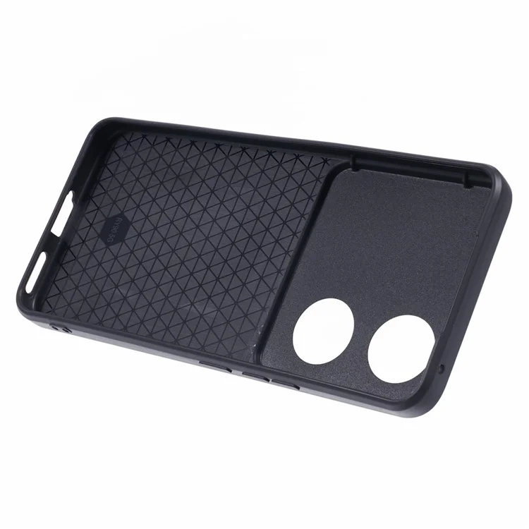 For Honor 90 Anti-Scratch Slide Lens Protection Phone Case PC+TPU Kickstand Phone Cover - Blau