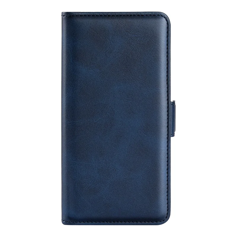 For Sony Xperia 5 V Calf Texture Drop-proof Phone Cover Leather Wallet Stand Case - Blue
