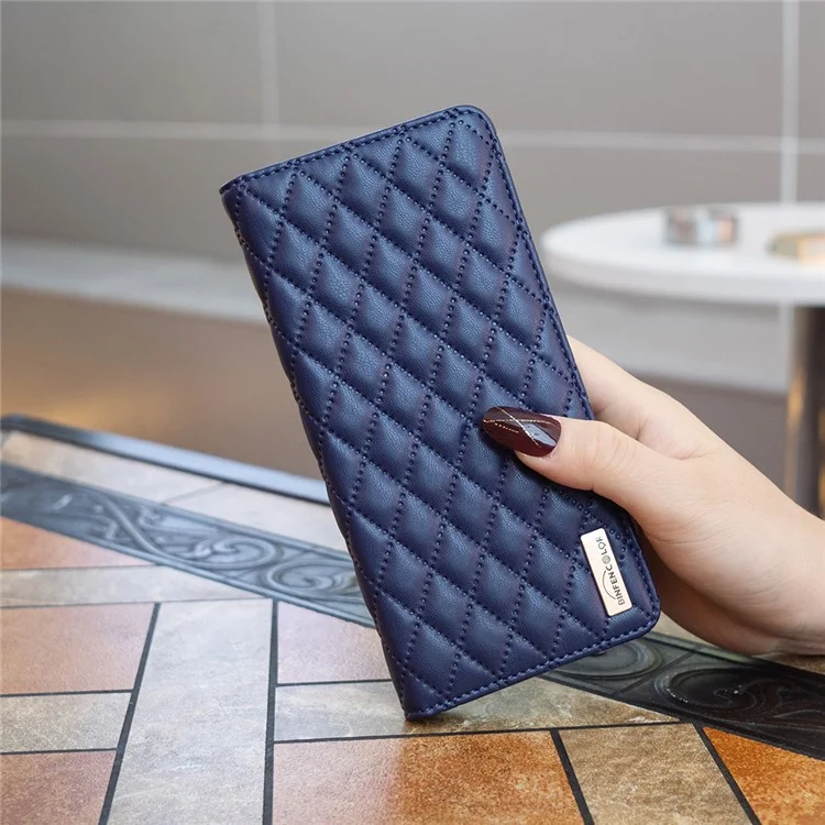 BINFEN COLOR BF Style-16 per Honor X50i 5G / 90 Lite 5G Custodia per telefono Porta carte di credito in pelle PU Supporto - Blu