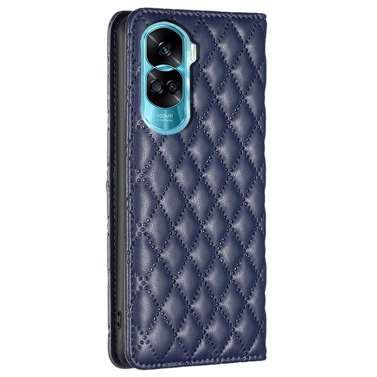 BINFEN COLOR BF Style-16 per Honor X50i 5G / 90 Lite 5G Custodia per telefono Porta carte di credito in pelle PU Supporto - Blu