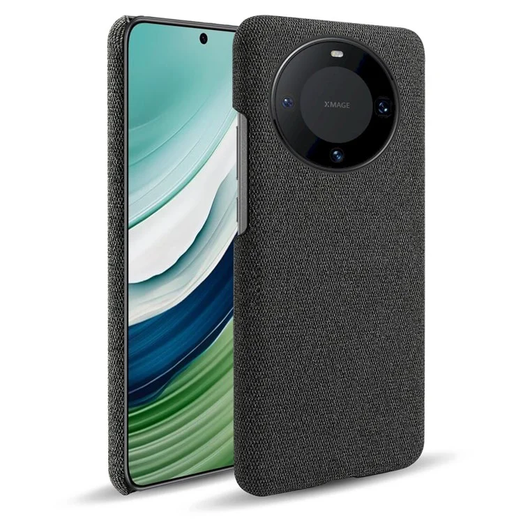 Smartphone Cover for Huawei Mate 60 , Shockproof Cloth+PC Shell Phone Case - Black