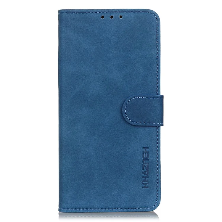 KHAZNEH Per Huawei Mate 60 Pro Custodia in pelle con texture retrò Custodia a portafoglio con funzione di supporto - Blu
