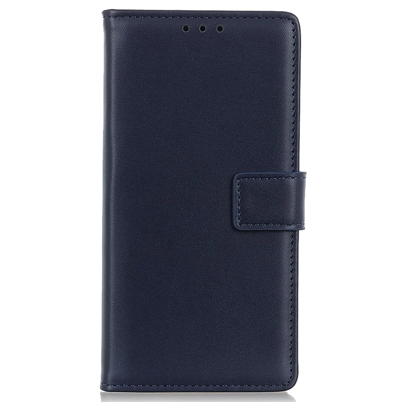 For Honor X6a 4G Wallet Phone Cover Textured Flip Stand PU Leather Smartphone Case - Blue