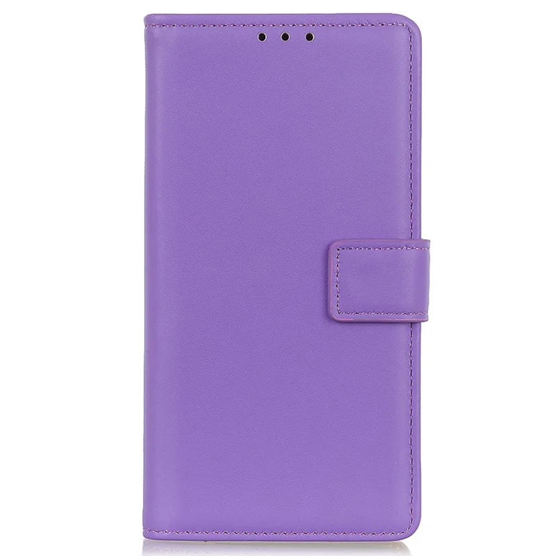 For Honor X6a 4G Wallet Phone Cover Textured Flip Stand PU Leather Smartphone Case - Purple