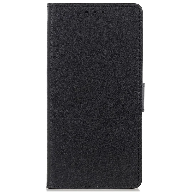 Custodia per Cellulare Honor X6a 4G, Custodia in Pelle PU Goffrata con Supporto Pieghevole - Nero