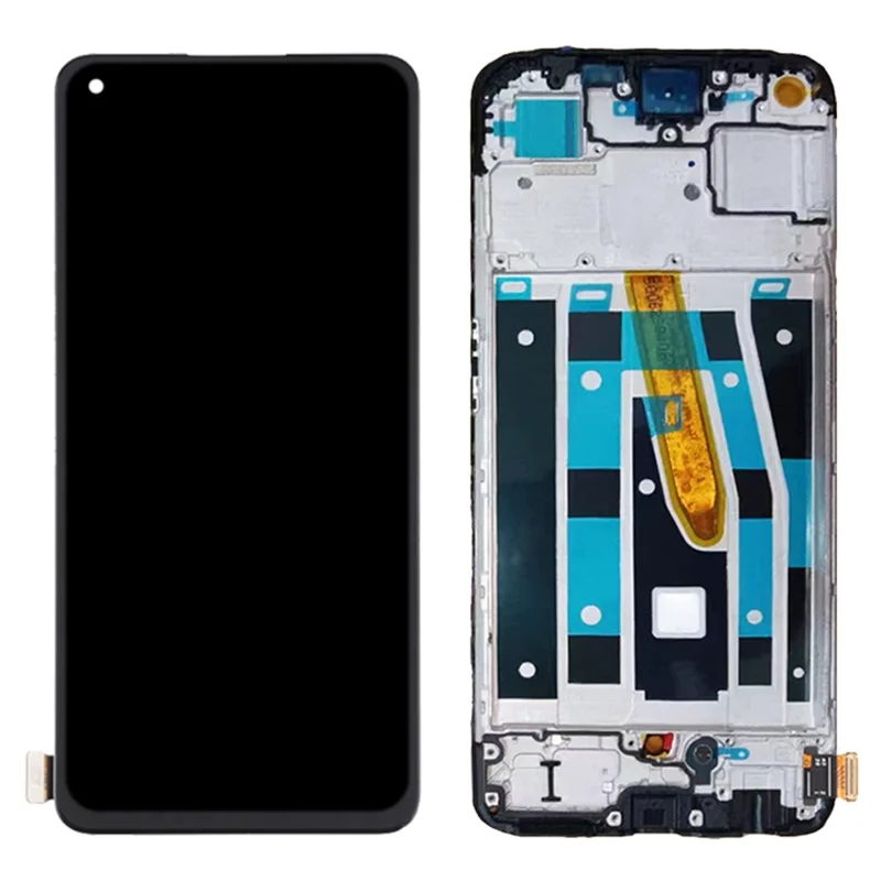 For Oppo Reno8 T 4G OEM Grade S AMOLED Screen and Digitizer Assembly + Frame Replacement Part (without Logo)