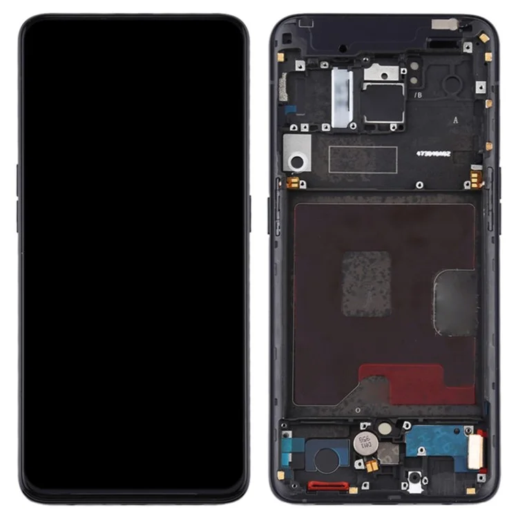 Для Oppo Reno / Reno 5G Grade C LCD-экран и сборка цифрового датчика + рамка (TFT-технология) (без логотипа) - черный