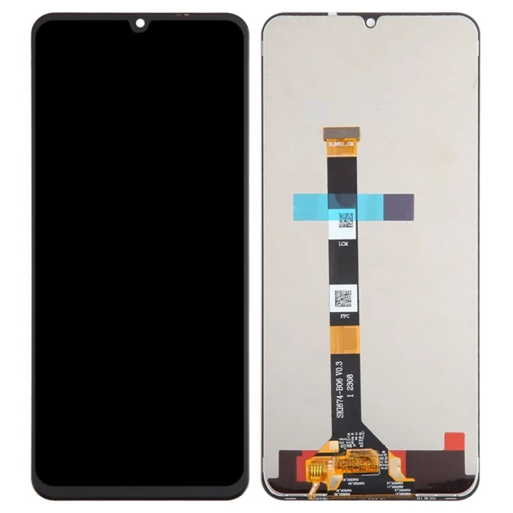 For Realme C53 (Global) / C51 / C60 /  Narzo N53 4G OEM Grade S IPS LCD Screen and Digitizer Assembly Part (without Logo)