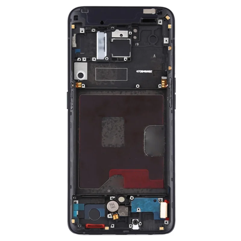 For Oppo Reno / Reno 5G OEM Grade S AMOLED Screen and Digitizer Assembly + Frame Replacement Part (without Logo) - Black