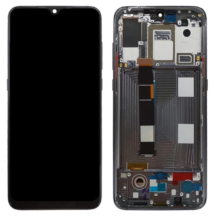 Для Xiaomi Mi 9 Grade C ЖК-экран и сенсорная панель в сборе + рамка (технология TFT) (без логотипа) - черный
