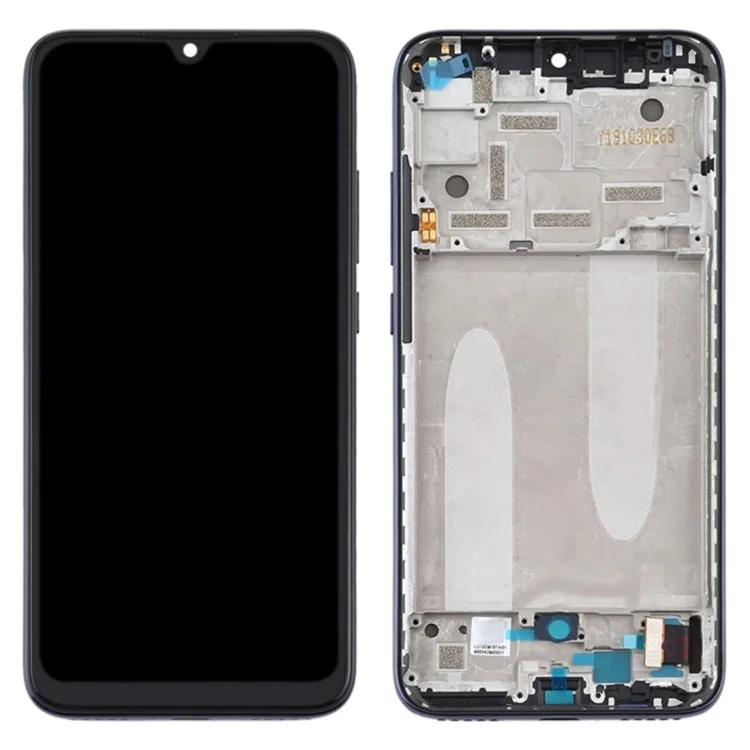 Для Xiaomi Mi A3 / Mi CC9e Grade C OLED-экран и сборка цифрового датчика + ремонтная деталь рамки (без логотипа) - черный