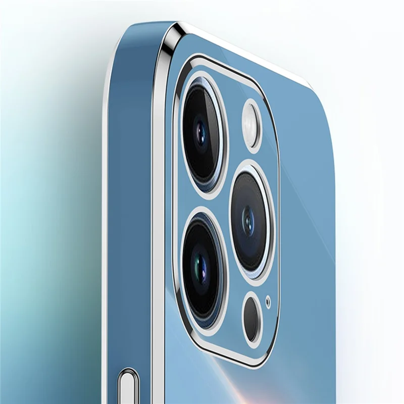 XINLI Voor iPhone 15 Pro Max Antivalt Ring Kickstand Hoesje Gegalvaniseerd TPU Cover - Cyaan