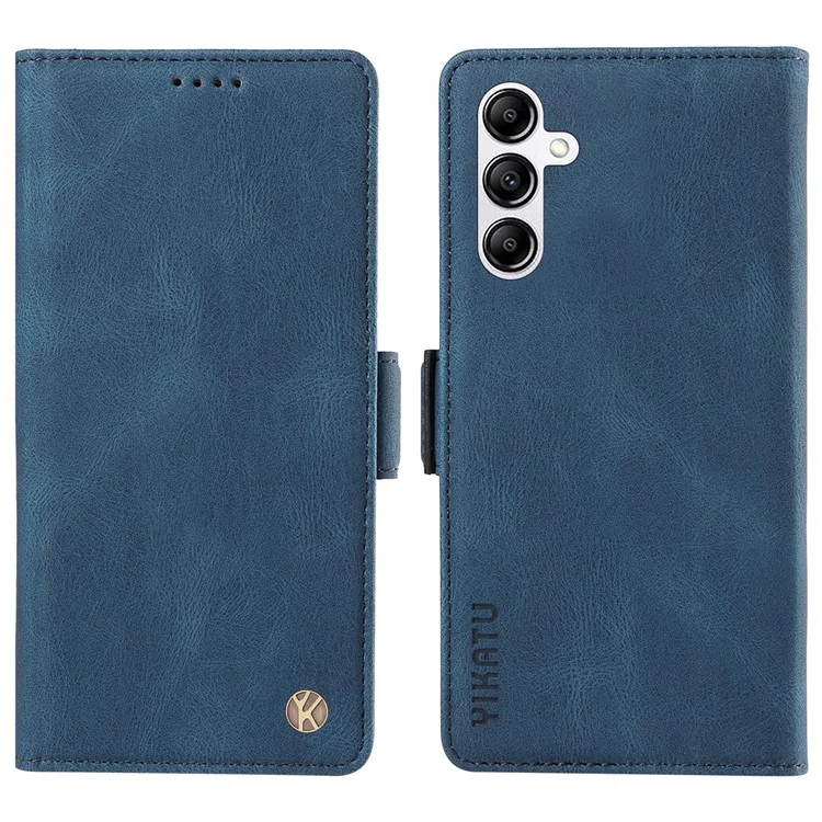 YIKATU YK-005 per Samsung Galaxy A14 5G / A14 4G Custodia per telefono cellulare in pelle PU Wallet Stand Skin-touch - Blu