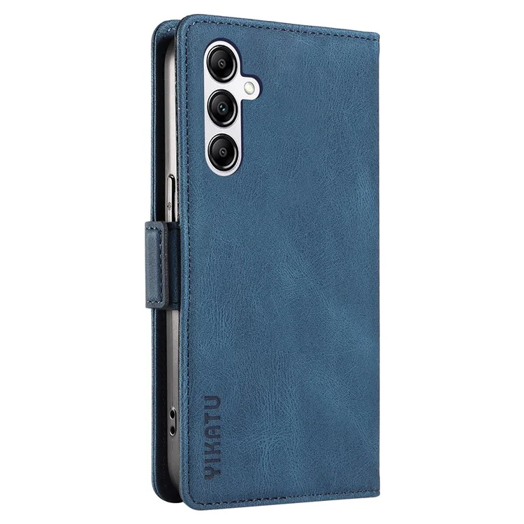 YIKATU YK-005 per Samsung Galaxy A14 5G / A14 4G Custodia per telefono cellulare in pelle PU Wallet Stand Skin-touch - Blu